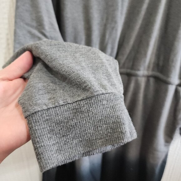 Torrid Plus Size Off-Shoulder Skater Dress  French Terry Heather Grey Dip Dye 4X - Picture 6 of 13